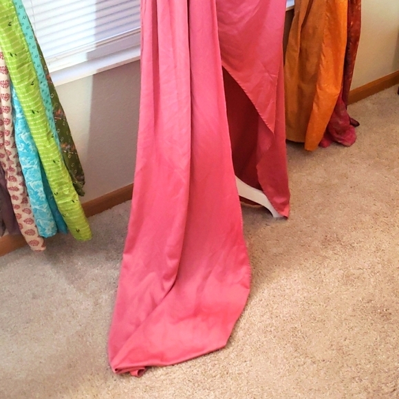 BOOHOO Pink Satin Evening Gown - Picture 4 of 8